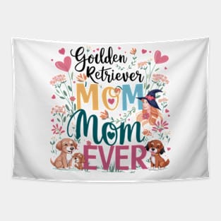 Best Golden Retriever Mom Ever Funny Dog Lover Gifts Women Tapestry