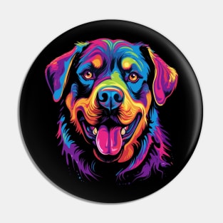 Rottweiler Smiling Pin