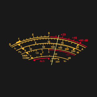 S Meter - dB high frequency field strength T-Shirt