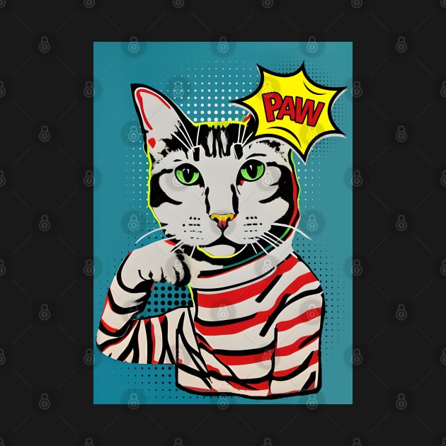 Pop Art Cat inspired by Andy Warhol by PetODesigns