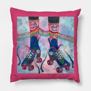 Groovy Roller Skates Pillow