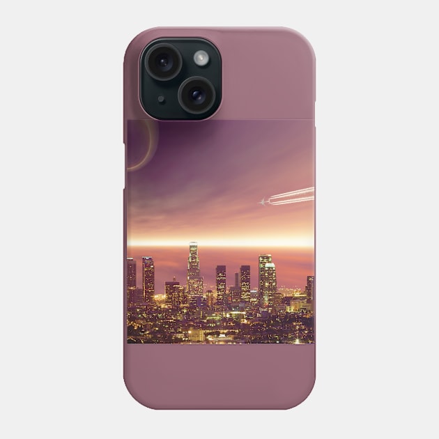 Los Angeles Surrealism Phone Case by Souls.Print