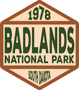 Badlands National Park badge Magnet