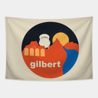 Gilbert Arizona Water Tower Silos Minimalist Tapestry