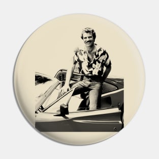 Tom Selleck // Retro Design Pin