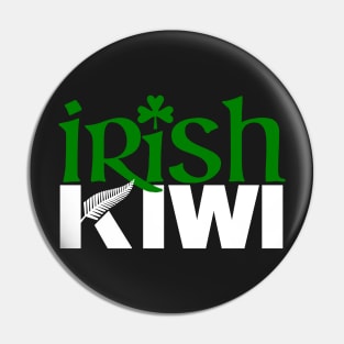 Irish Kiwi (for dark backgrounds) Pin