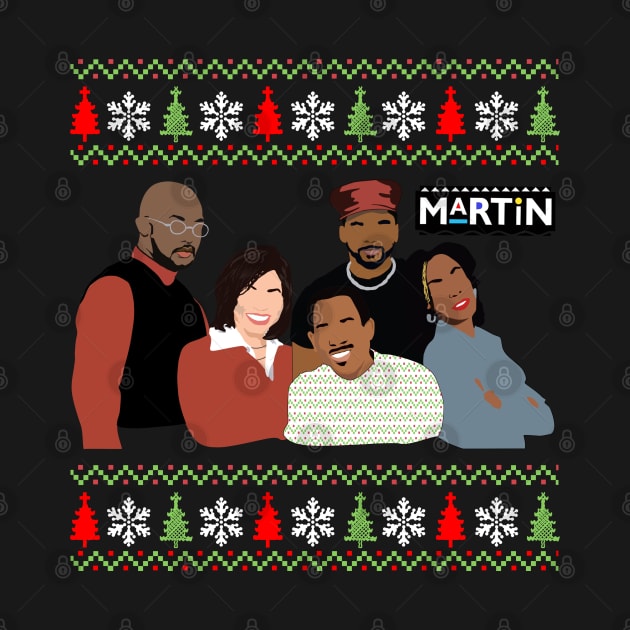 Martin TV Show 90's Damn Gina in christmas by gorilaboss