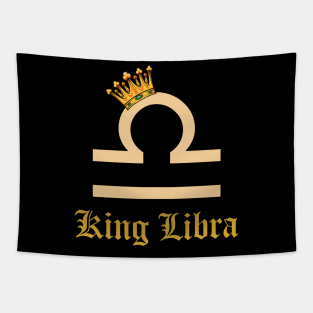 King Libra Birthday Crown September October Tapestry