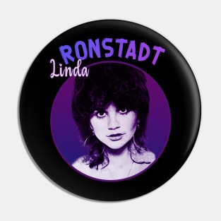 Linda Ronstadt - Retro Style Pin