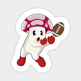 Mushroom American Football Sports Magnet