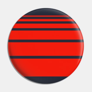 Stripes Red Art Pin