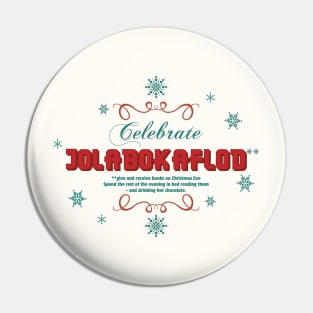 Celebrate Jolabokaflod Pin