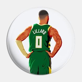 Damian Lillard - Milwaukee Bucks Basketball Pin