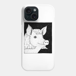 Pig In A Wig Phone Case