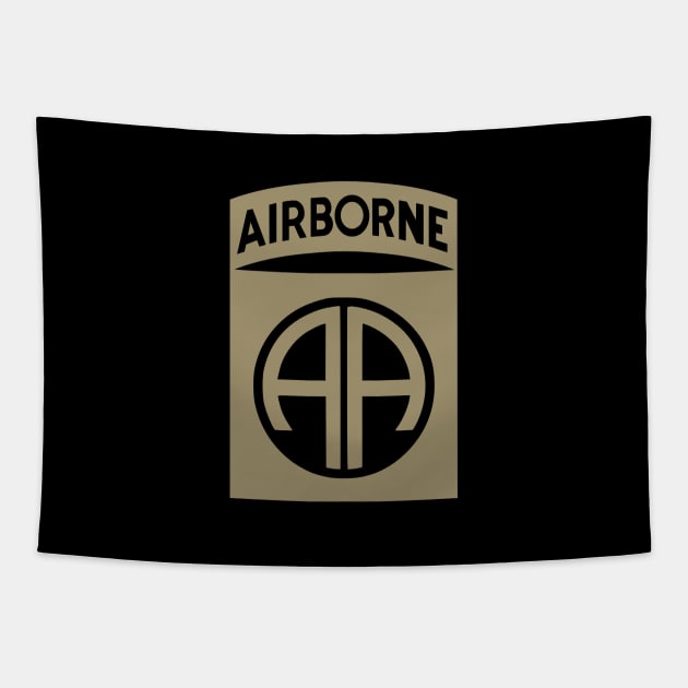 82nd Airborne Patch (subdued) Tapestry by Firemission45