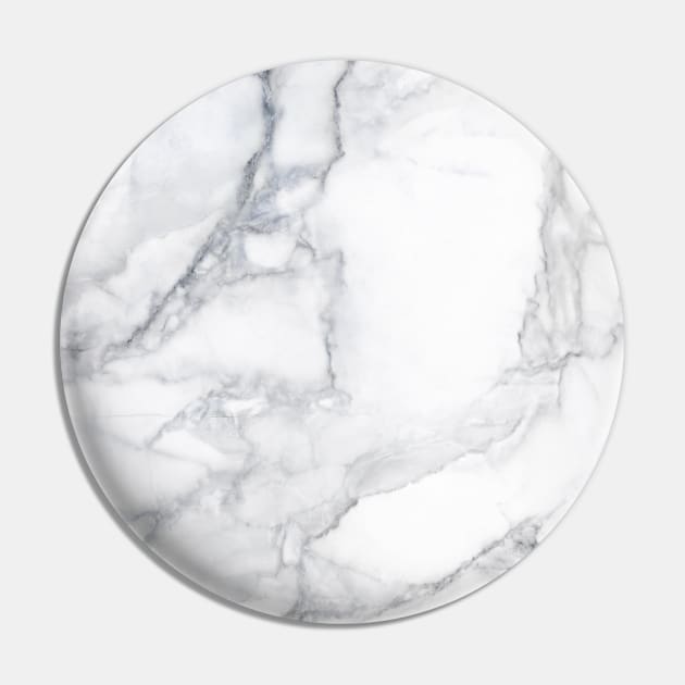 White marble Pin by CatyArte