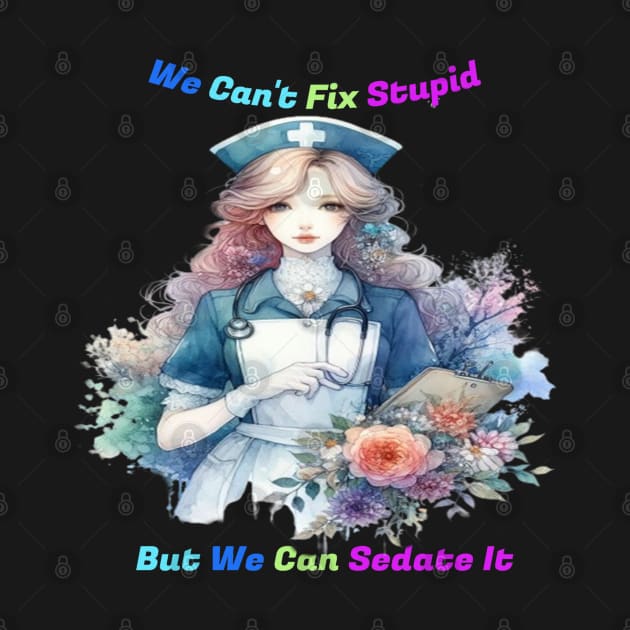 Can't Fix Stupid: Serene Garden Nurse by coollooks