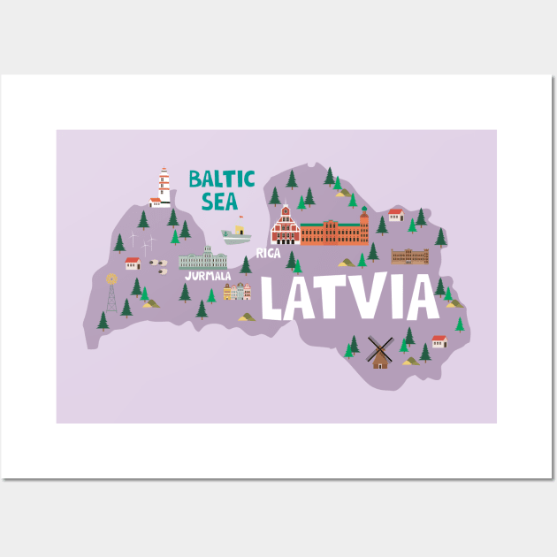 Latvia Poster Latvia Print Latvia Wall Art Europe Photo 