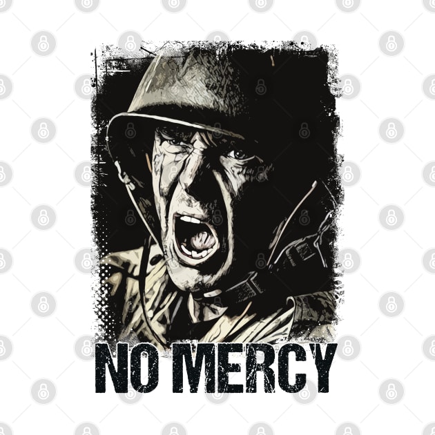 NO MERCY Veteran Soldier Vintage Style Artwork Warrior Motto by Naumovski