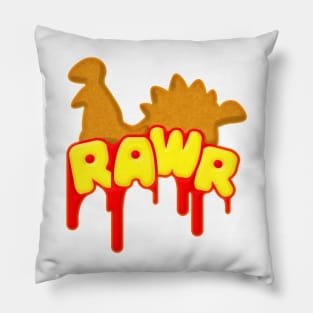 Rawr! Turkey Dinosaurs! Pillow