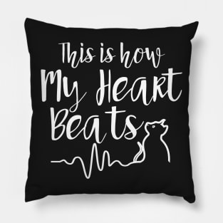 This is how my heart beats Pillow