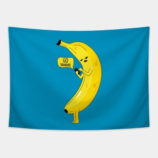 Banana with phone Tapestry