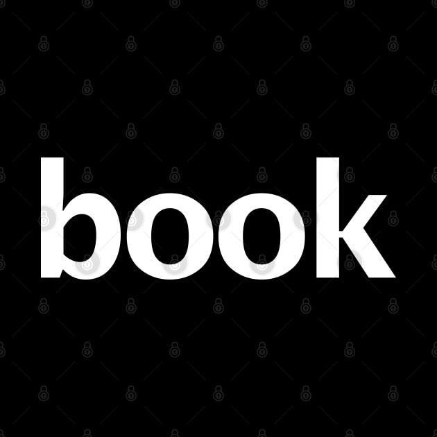 Book Minimal Typography White Text by ellenhenryart