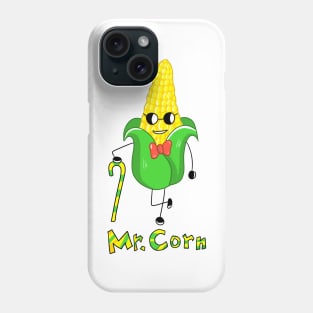 Mr. Corn funny cute cool cartoon Phone Case