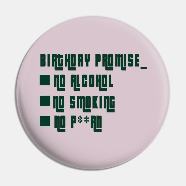 Birthday promise (BP) Pin by Vauz-Shop