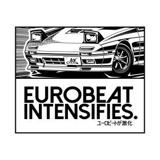 EUROBEAT INTENSIFIES - RX7 FC3S T-Shirt