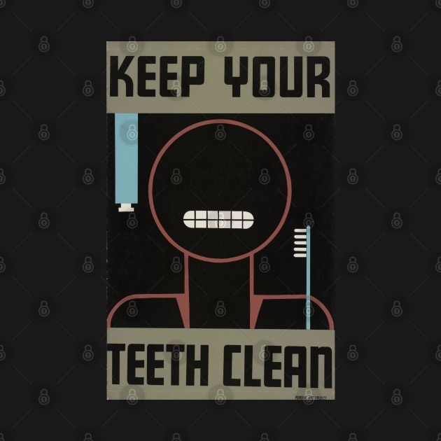 Vintage Poster - Teeth Cleaning by CozyCanvas