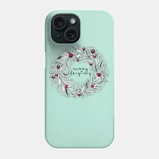 Christmas Gift - Xmas Wreath - Merry Christmas Phone Case