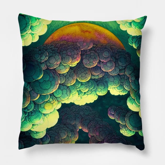 Abstract Clouds Pillow by Trip Tank