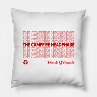 The Campfire Headphase  / Retro Fan Art Design Pillow