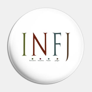 INFJ The Advocate, Myers-Briggs Personality Type Pin