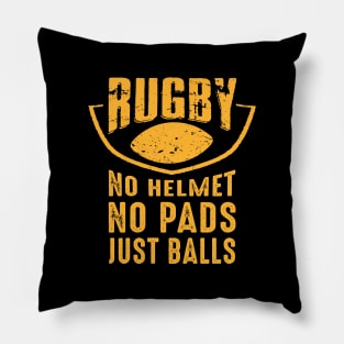 Funny Rugby Player Sport Coach Game Team Fan Gift Pillow