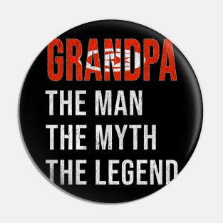 Grand Father Tunisian Grandpa The Man The Myth The Legend - Gift for Tunisian Dad With Roots From  Tunisia Pin