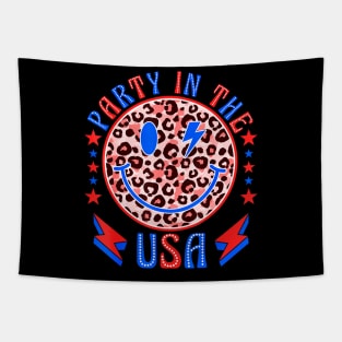 Retro Party in the USA 4th of July Preppy men women Tapestry