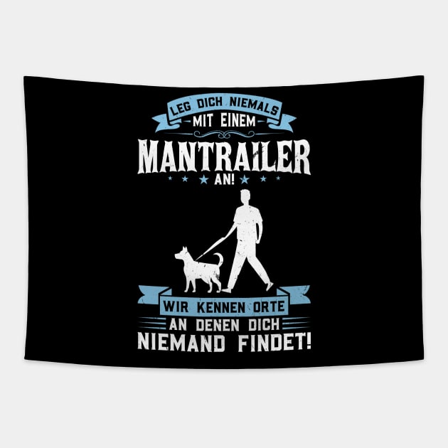 Search Dog Found Dog Tracking Dog Mantrailer Tapestry by Peco-Designs