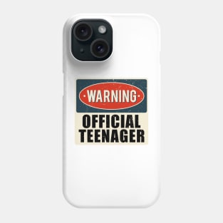 warning official teenager 2 Phone Case