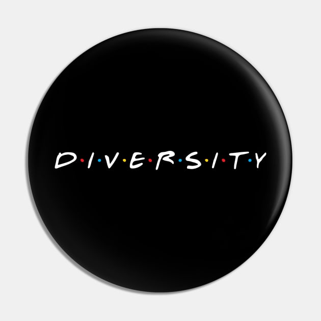 DIVERSITY (WHITE) Pin by encip