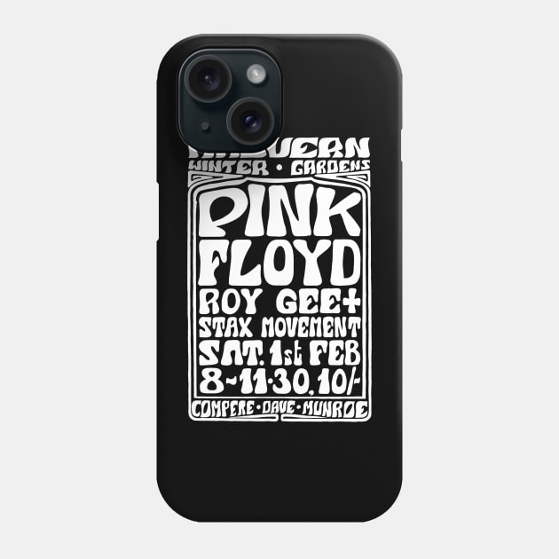 Poster for Pink Floyd at Malvern Winter Gardens - 01 February 1969 Phone Case by RetroZest