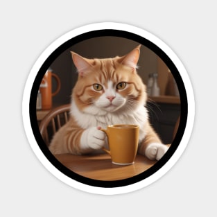 Made Purrfect: Ginger Cat Coffee Mug T-Shirt Magnet