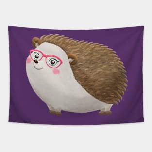 Hedgie Hedgehog with Glasses (no background version) Tapestry