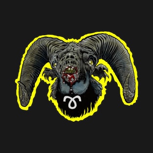 Zombie Art : ZOMBIE ZODIAC HORRORSCOPE (Aries) T-Shirt