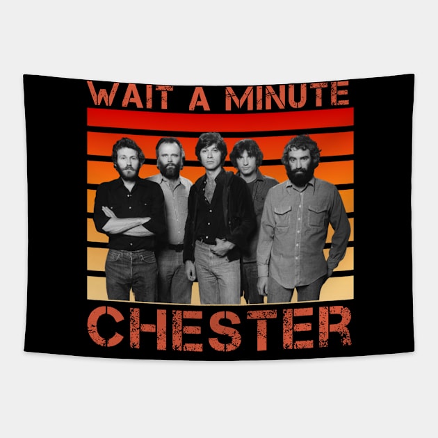 Wait A Minute Chester: Sunset Retro Tapestry by GoodWills