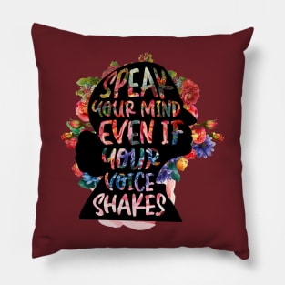 Speak Your Mind Even If Your Voice Shakes, Ruth Bader Pillow