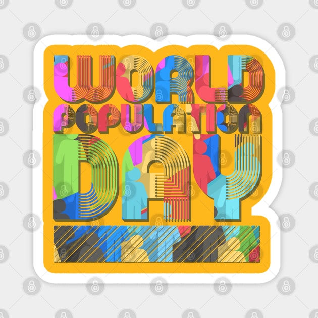 Population Day Magnet by nelateni