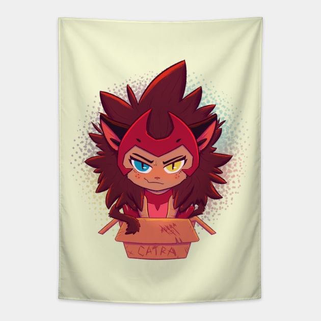 Catra Likes Boxes Tapestry by Susto