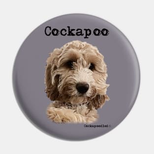 Golden Apricot Cockapoo / Spoodle and Doodle Dog Pin